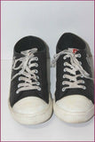 PIERRE CARDIN Tennis Cuir Noir et Blanc T 44 TBE