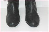 HEYRAUD Bottines boots Cuir Fripé et Ajouré Rubans T 40 TTBE
