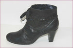 HEYRAUD Bottines boots Cuir Fripé et Ajouré Rubans T 40 TTBE