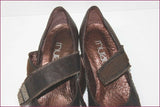 MURATTI Escarpins Pointus Cuir Marron Sangle Scratch T 37.5 ETAT NEUF