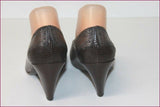 SINELA Escarpins Tout Cuir Marron T 37 BE