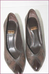 SINELA Escarpins Tout Cuir Marron T 37 BE