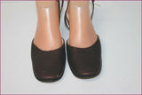 JB MARTIN Escarpins Mules Cuir Marron Bronze T 36 TBE