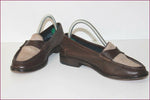 MASSIMO DUTTI Mocassins Tout Cuir Marron Foncé  T 36 TBE
