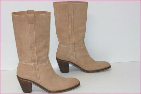 EDEN SHOES Mi Bottes Cavalièrs Daim Camel T 39 TBE