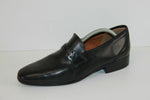 VINTAGE Mocassins D'ANJOU Cuir Noir T 43 BE