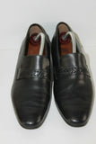 VINTAGE Mocassins D'ANJOU Cuir Noir T 43 BE