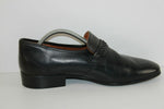 VINTAGE Mocassins D'ANJOU Cuir Noir T 43 BE