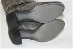 SPIRAL Mi Bottes Cuir Gris Clair Doublées Cuir T 36 TBE