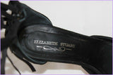Escarpins Pointus ELIZABETH STUART Daim  Lanière Cheville à Frange T 39.5 TBE