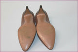 JB MARTIN Escarpins à Sangles Cuir Marron Clair T 2.5 / T 35.5 TBE