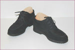 TOD'S Derby à Lacets Cuir Noir Doublés Cuir T 36.5 TBE