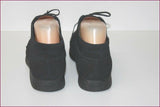 TOD'S Derby à Lacets Cuir Noir Doublés Cuir T 36.5 TBE
