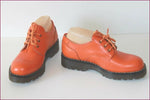 GUMA Derby à Lacets Cuir Orange Vif T 37 TTBE