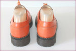 GUMA Derby à Lacets Cuir Orange Vif T 37 TTBE