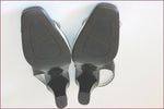 GENEVIEVE DE FONTENAY Escarpins Cuir Noir et Blanc T 37 TBE