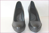 PATAUGAS Escarpins Compensés Cuir Noir T 40 ETAT NEUF