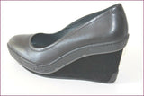 PATAUGAS Escarpins Compensés Cuir Noir T 40 ETAT NEUF