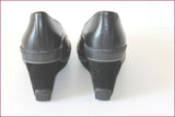PATAUGAS Escarpins Compensés Cuir Noir T 40 ETAT NEUF