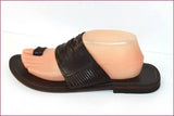 ANTICHI ROMANI Spartiates Nu-Pieds Tout Cuir Marron Foncé T 41 TBE