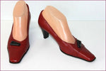 YDOLE Escarpins Cuir Rouge Foncé By Fidji T 37 TBE
