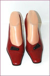 YDOLE Escarpins Cuir Rouge Foncé By Fidji T 37 TBE