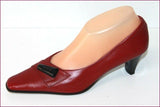 YDOLE Escarpins Cuir Rouge Foncé By Fidji T 37 TBE