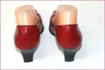 YDOLE Escarpins Cuir Rouge Foncé By Fidji T 37 TBE
