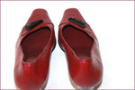 YDOLE Escarpins Cuir Rouge Foncé By Fidji T 37 TBE