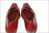 YDOLE Escarpins Cuir Rouge Foncé By Fidji T 37 TBE