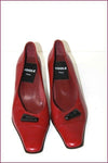 YDOLE Escarpins Cuir Rouge Foncé By Fidji T 37 TBE