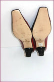 YDOLE Escarpins Cuir Rouge Foncé By Fidji T 37 TBE