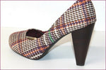 H&M Escarpins Tissu Quadrillé Multicolore Hauts Talons T 39 ETAT NEUF