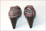 H&M Escarpins Tissu Quadrillé Multicolore Hauts Talons T 39 ETAT NEUF