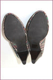 H&M Escarpins Tissu Quadrillé Multicolore Hauts Talons T 39 ETAT NEUF
