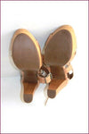 MINELLI Escarpins Sandales Cuir Marron Clair T 40 TTBE