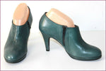 PIER ONE Boots Cuir Vert Doublées Cuir  T 38 TTBE