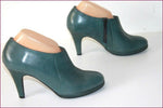 PIER ONE Boots Cuir Vert Doublées Cuir  T 38 TTBE