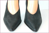 MAUD FRIZON Escarpins de Soirée Pointus Tout Cuir Noir Brillant T 6.5/T 39.5 TBE