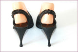 MAUD FRIZON Escarpins de Soirée Pointus Tout Cuir Noir Brillant T 6.5/T 39.5 TBE