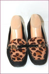 AK ANNE KLEIN Mocassins Femme Cuir et Fourrure T 38.5 / 39 TTBE