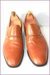 BATA Mocassins Vintage Cuir Fauve et Embauchoirs Manfield Bois T 44 TBE