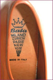 BATA Mocassins Vintage Cuir Fauve et Embauchoirs Manfield Bois T 44 TBE