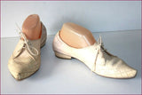 HISPANITAS Escarpins Pointus Cuir Ajouré Vanille T 39 TBE