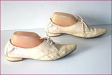 HISPANITAS Escarpins Pointus Cuir Ajouré Vanille T 39 TBE