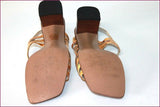 LORBAC Sandales Tout Cuir Verni Ocre T 38 TTBE