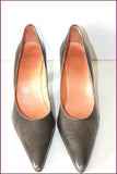 MURATTI Escarpins Très Pointus Cuir Gris Foncé T 40 TBE