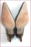MURATTI Escarpins Très Pointus Cuir Gris Foncé T 40 TBE