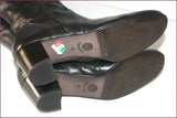 SIMONA MANDELLI Bottes Genoux Cuir Noir Doublées Cuir T 40 TTBE