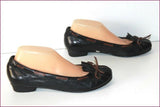 HEYRAUD Escarpins Cuir Souple Noir Petits Talons T 40 TBE
